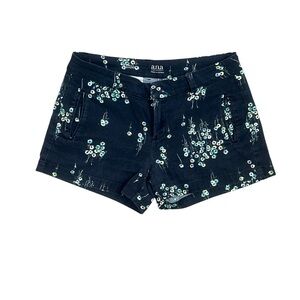 a.n.a Women's Dark Blue Floral Jean Shorts